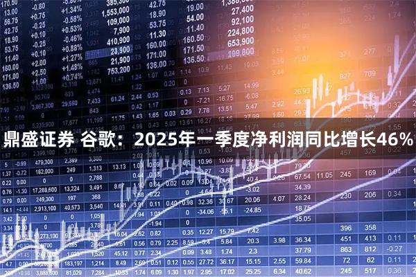 鼎盛证券 谷歌：2025年一季度净利润同比增长46%
